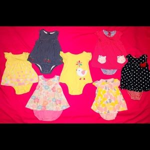 Carter’s Baby Girl Onesie Lot size 12 months